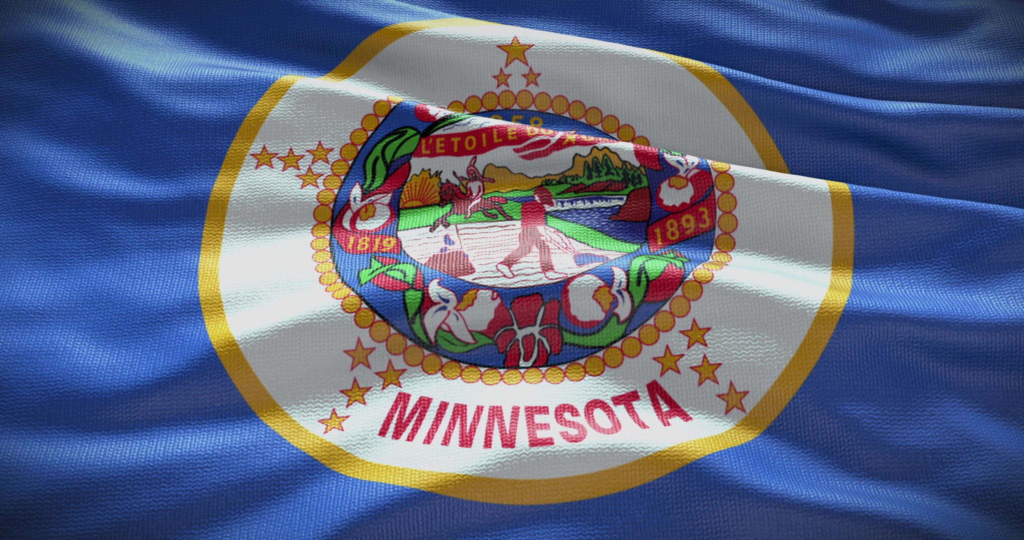 Minnesota state flag background