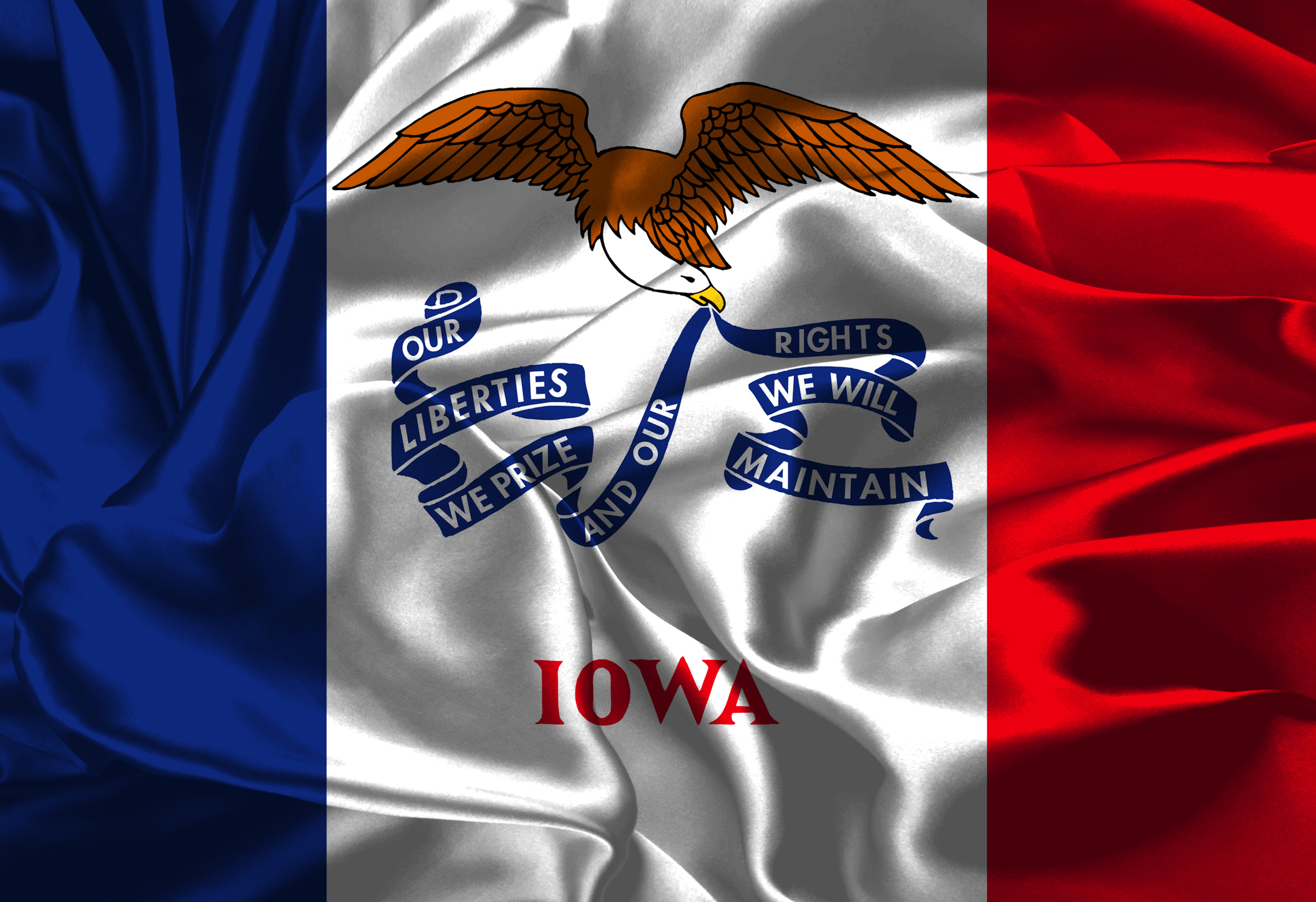 US flag of Iowa